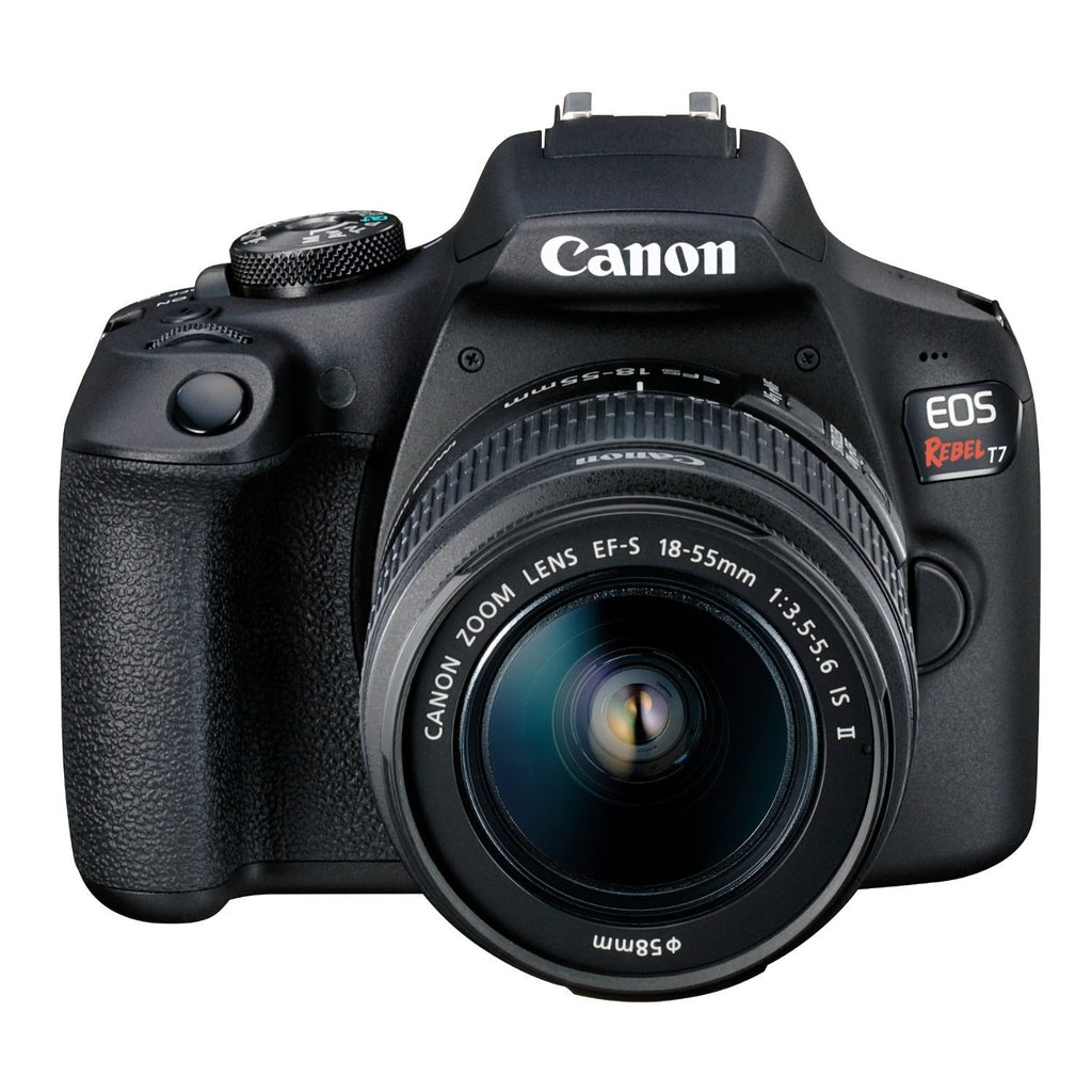 Canon EOS Rebel T7 DSLR Camera and EF-S 18-55mm IS II Lens Bundle (3 Items)
