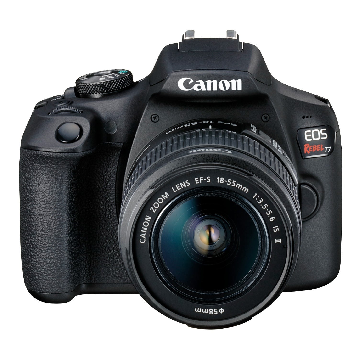 Canon EOS Rebel T7 DSLR Camera and EF-S 18-55mm IS II Lens Bundle (3 Items)