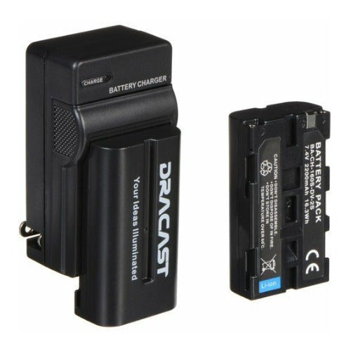 Dracast 2x NP-F 2200mAh Battery and Charger Kit