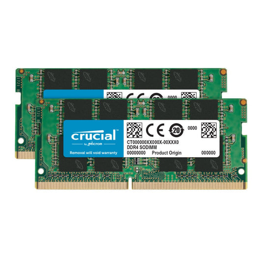 Crucial 32GB Kit (16GB x 2) DDR4-2666 SODIMM Memory Module