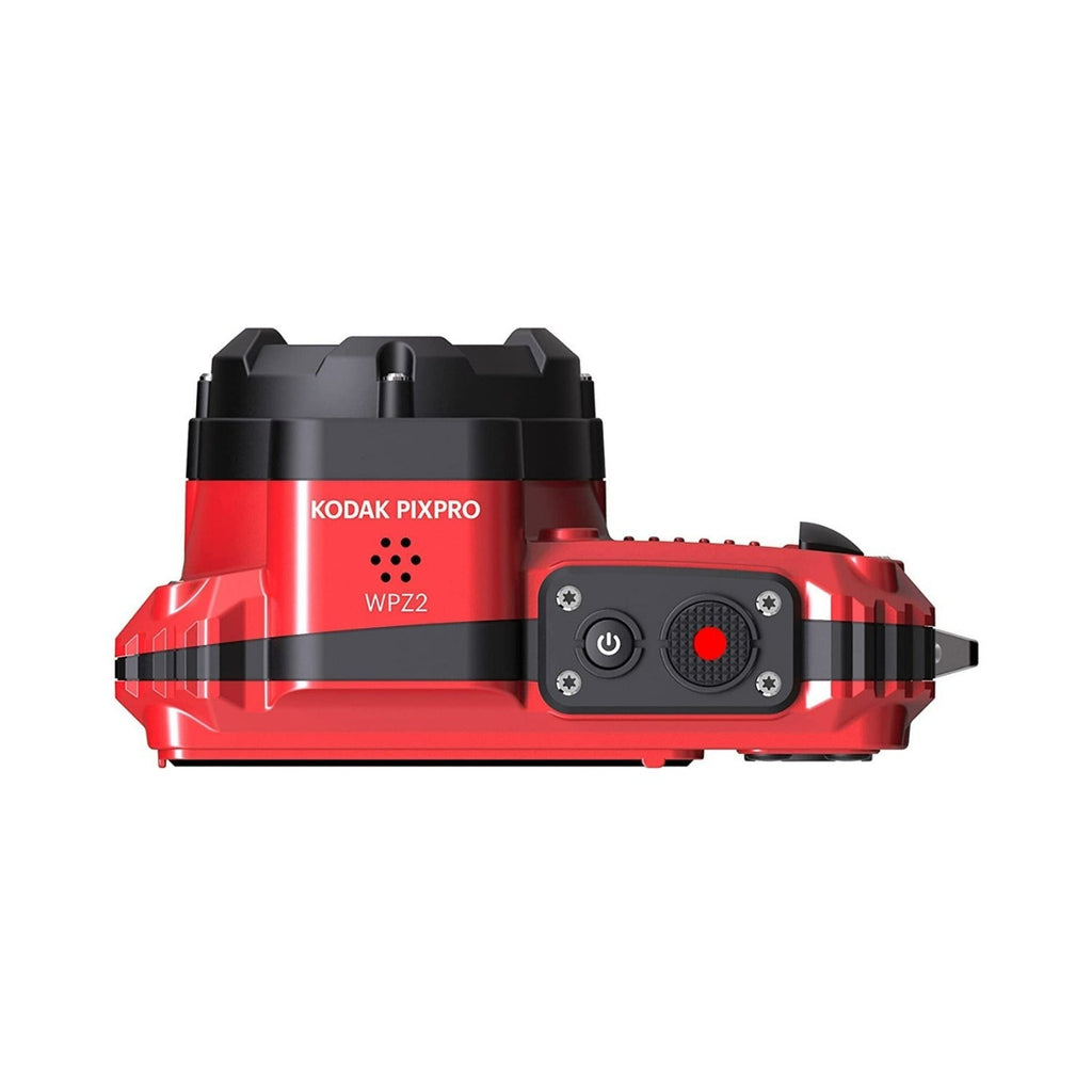 Kodak PIXPRO WPZ2 16MP Waterproof Camera Red with 32GB Card 2 Batteries, Charger