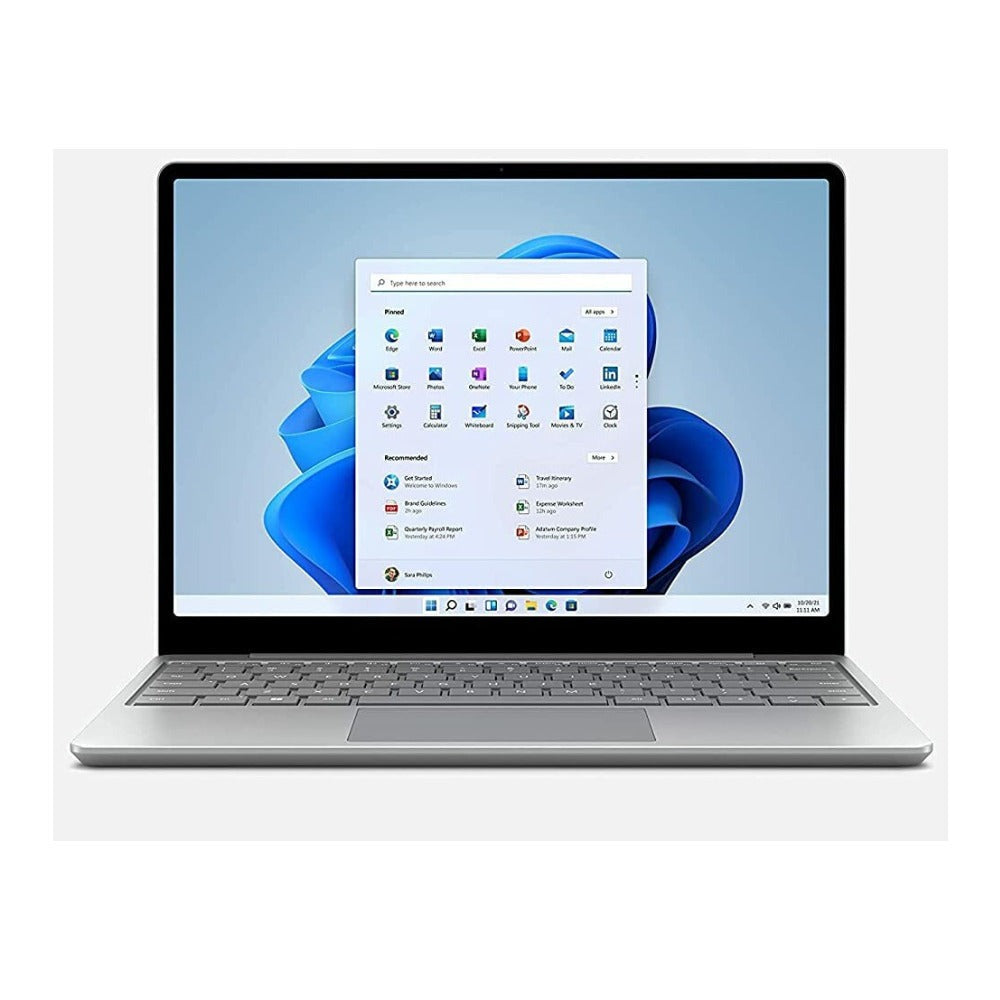 Microsoft Surface Go Laptop 12.4" Touch Laptop, Intel Core i5-1035G1, 8GB RAM, 256GB SSD, Platinum (Certified Refurbished)