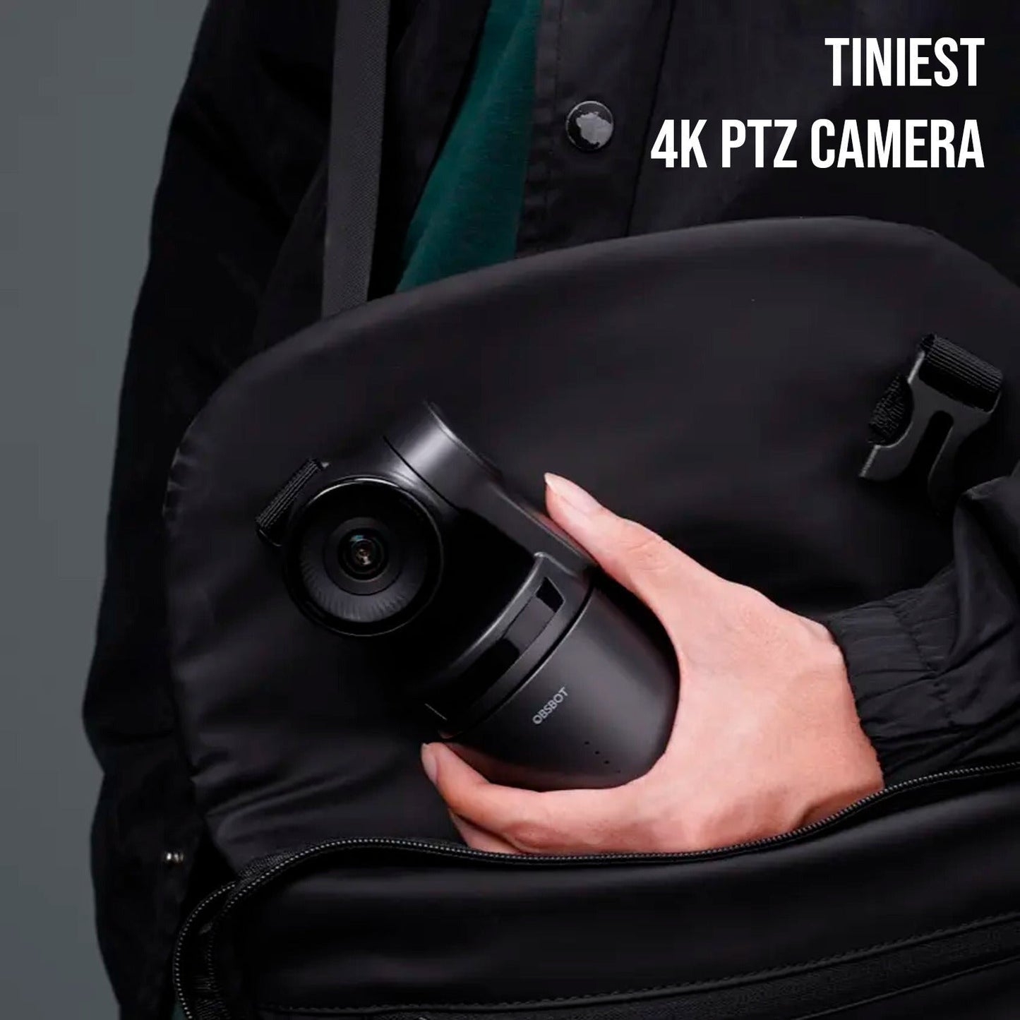 OBSBOT Tail Air AI-Powered 4K PTZ Streaming Camera (Black) with Smart Remote Controller Bundle