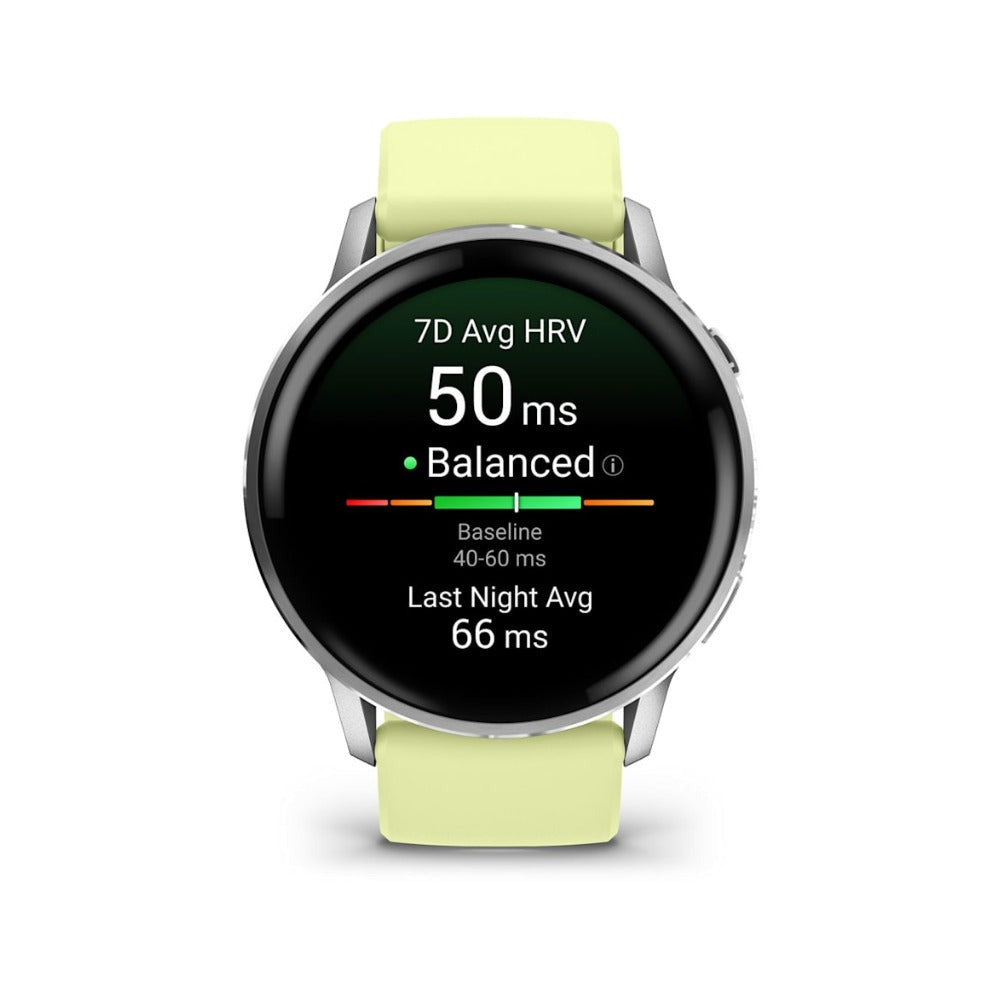 Garmin Venu 4 Smartwatch (Silver/Citron)