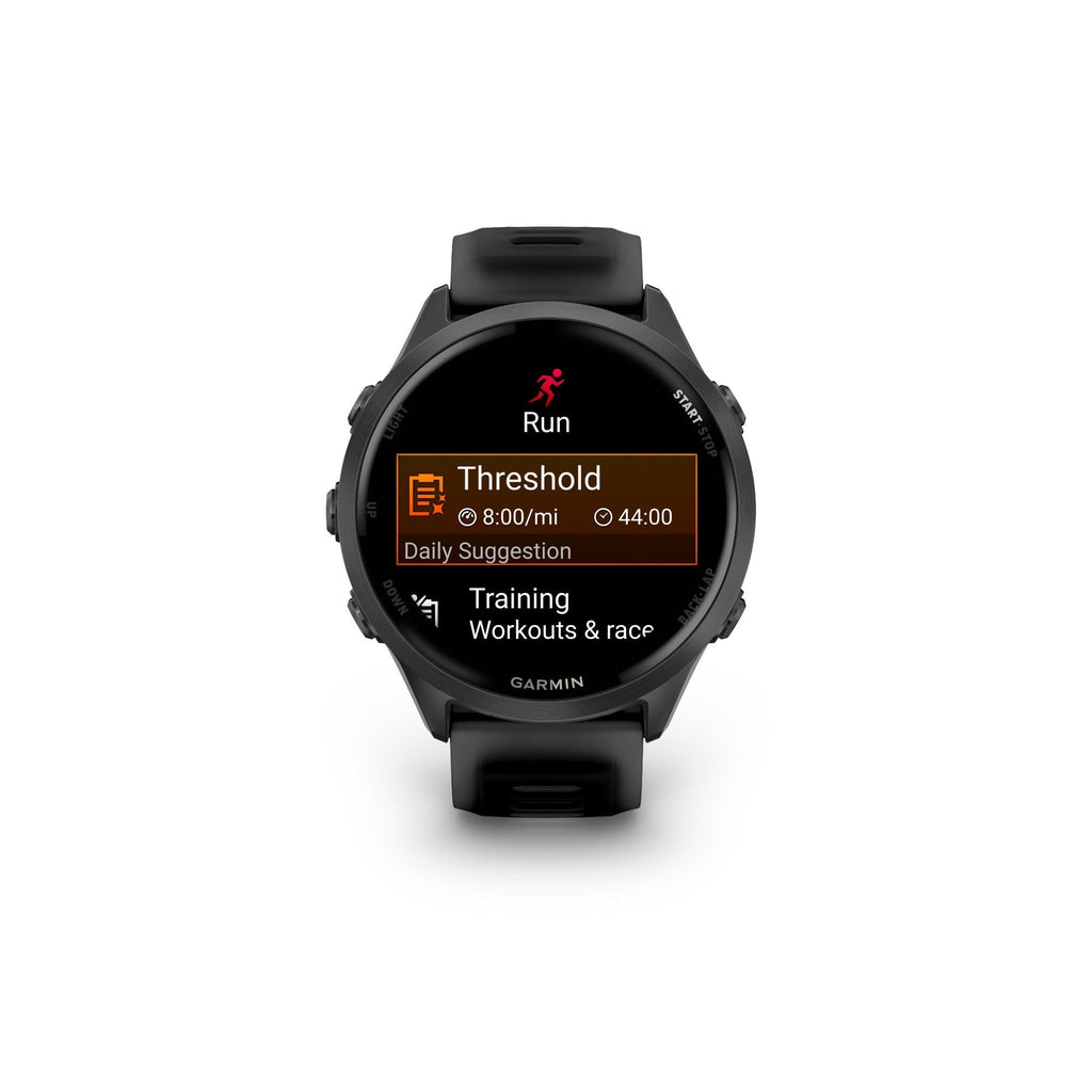 Garmin Forerunner 570 47mm GPS Smartwatch (Slate Gray/Black Band) with Earbuds