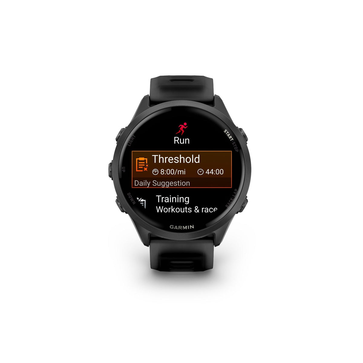 Garmin Forerunner 570 47mm GPS Smartwatch (Slate Gray/Black Band) with Earbuds