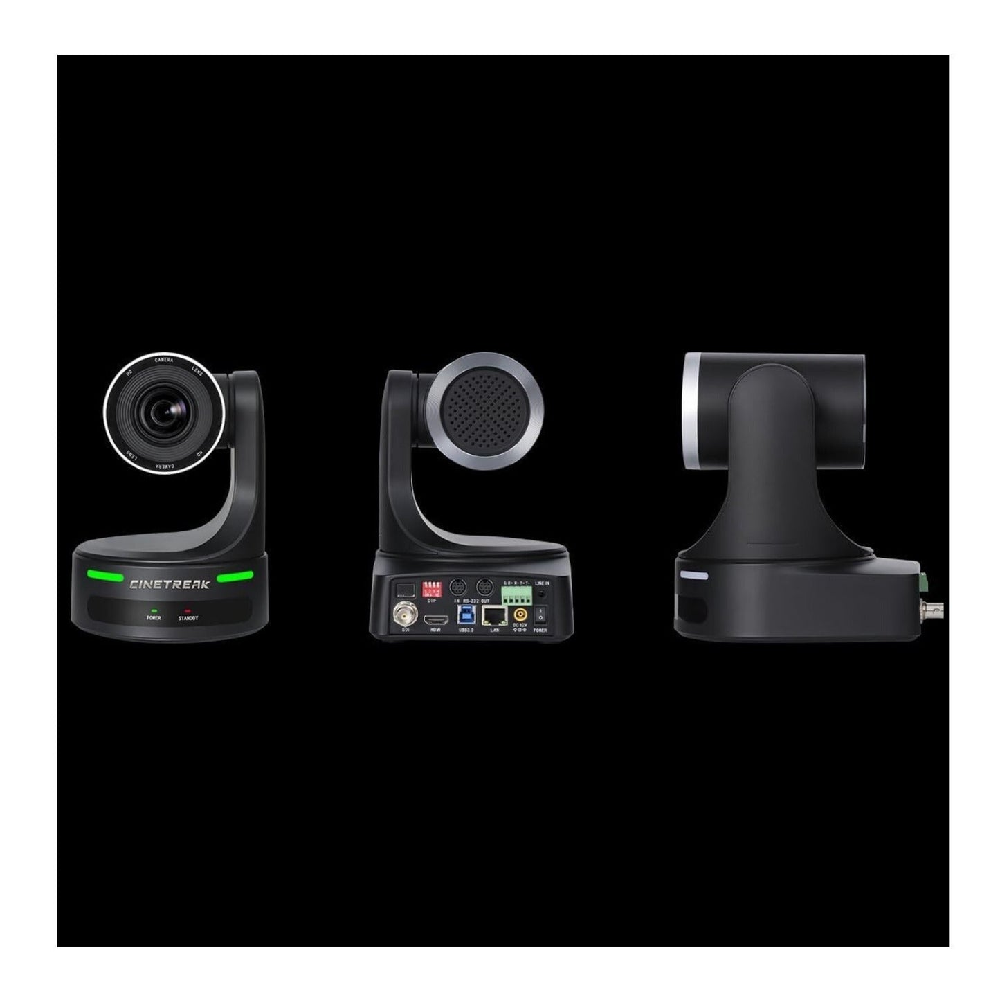 CineTreak CT-PT20 PTZ Camera - 1080p60, 20x Optical Zoom with AI Human Tracking