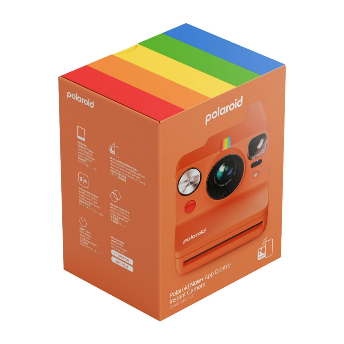 Polaroid Now Plus Generation 3 Coral Instant Camera with Color Film and Film Kit