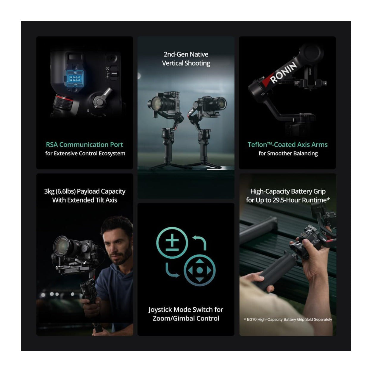 DJI RS 4 Gimbal Stabilizer with Joystick Mode Switch Bundle