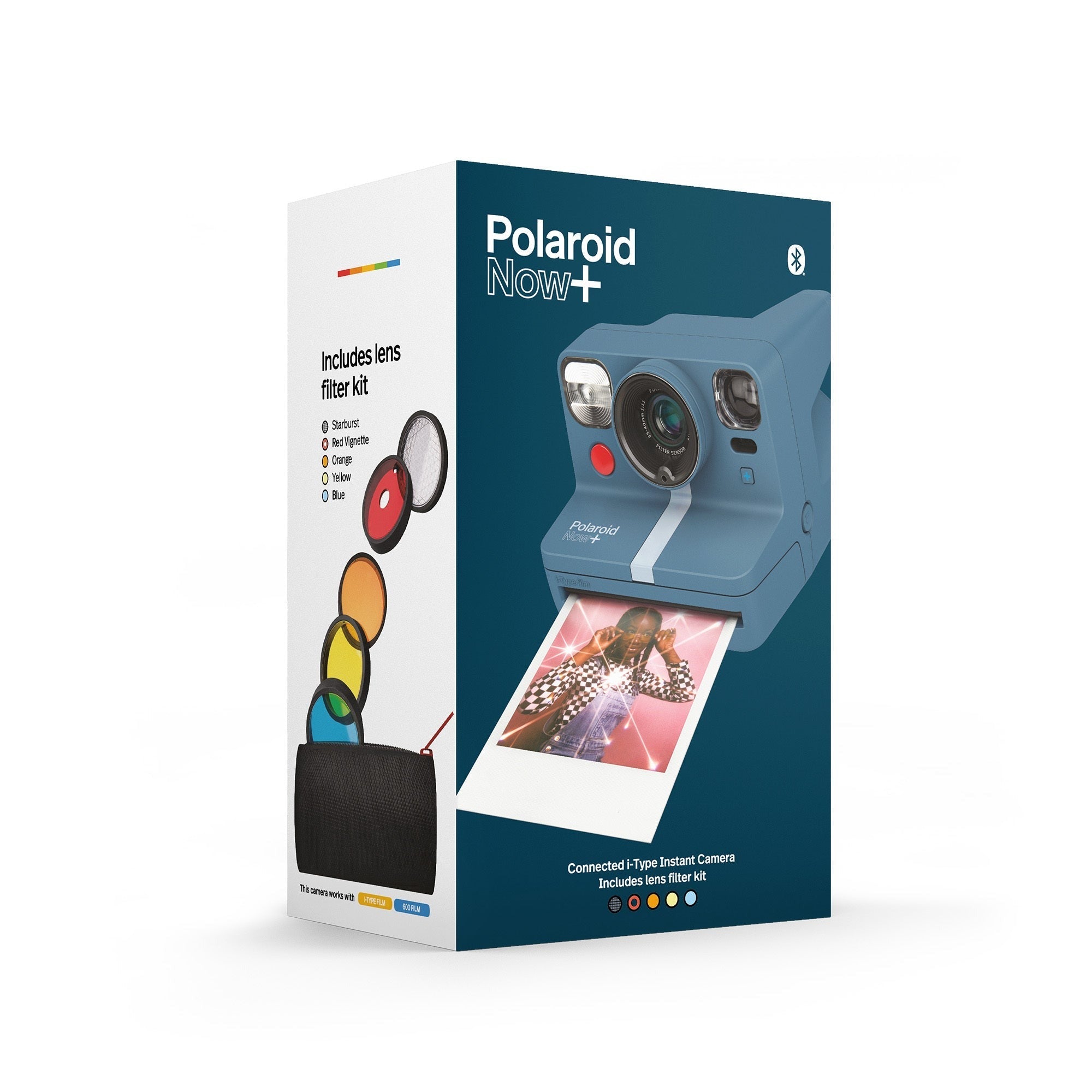 Polaroid NOW+ Instant Film Camera (Calm Blue - Grey Blue)