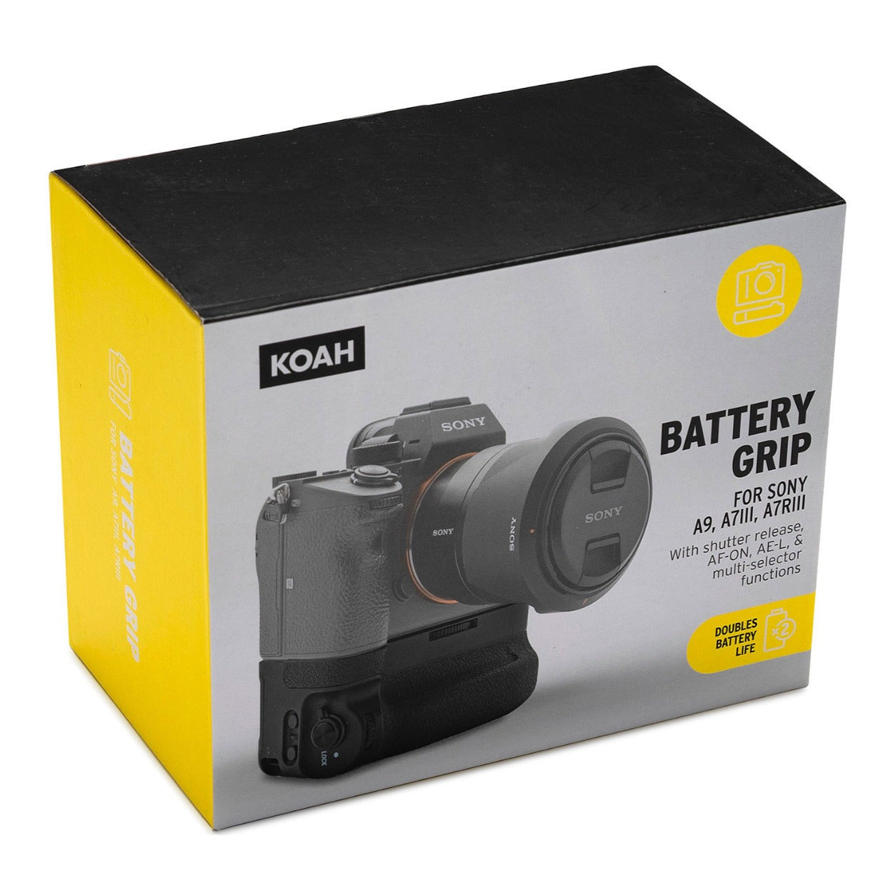 Koah Battery Grip for Sony a9, a7 r III and a7 III Camera