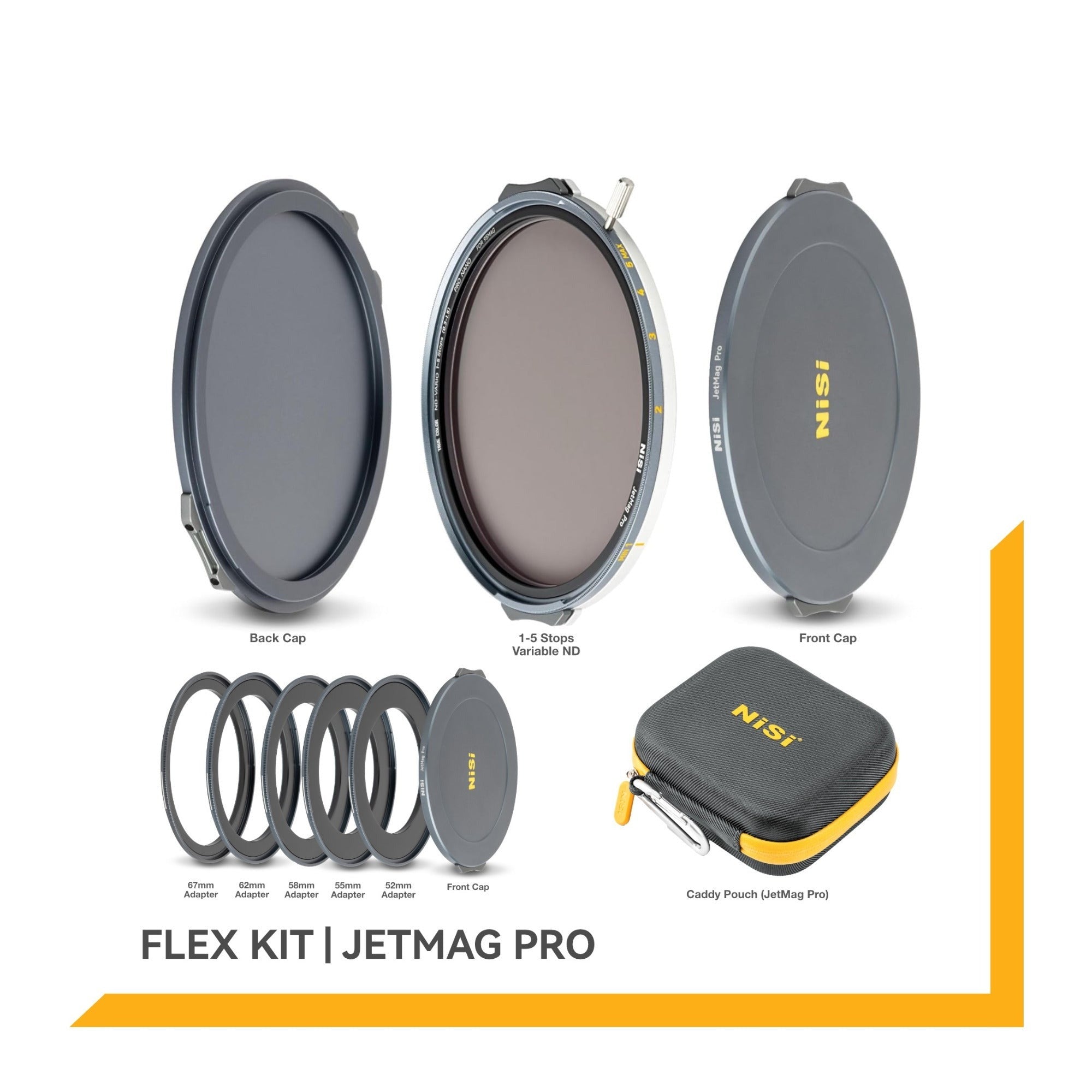 NiSi JetMag Pro VND 67MAG Flex Magnetic Lens Filter Kit (67mm)