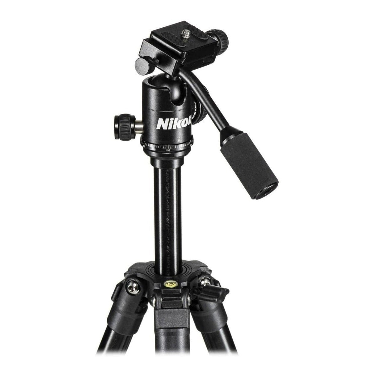 Nikon 16749 Compact Four-Section Aluminum Tripod (Black) with Cleaning Bundle