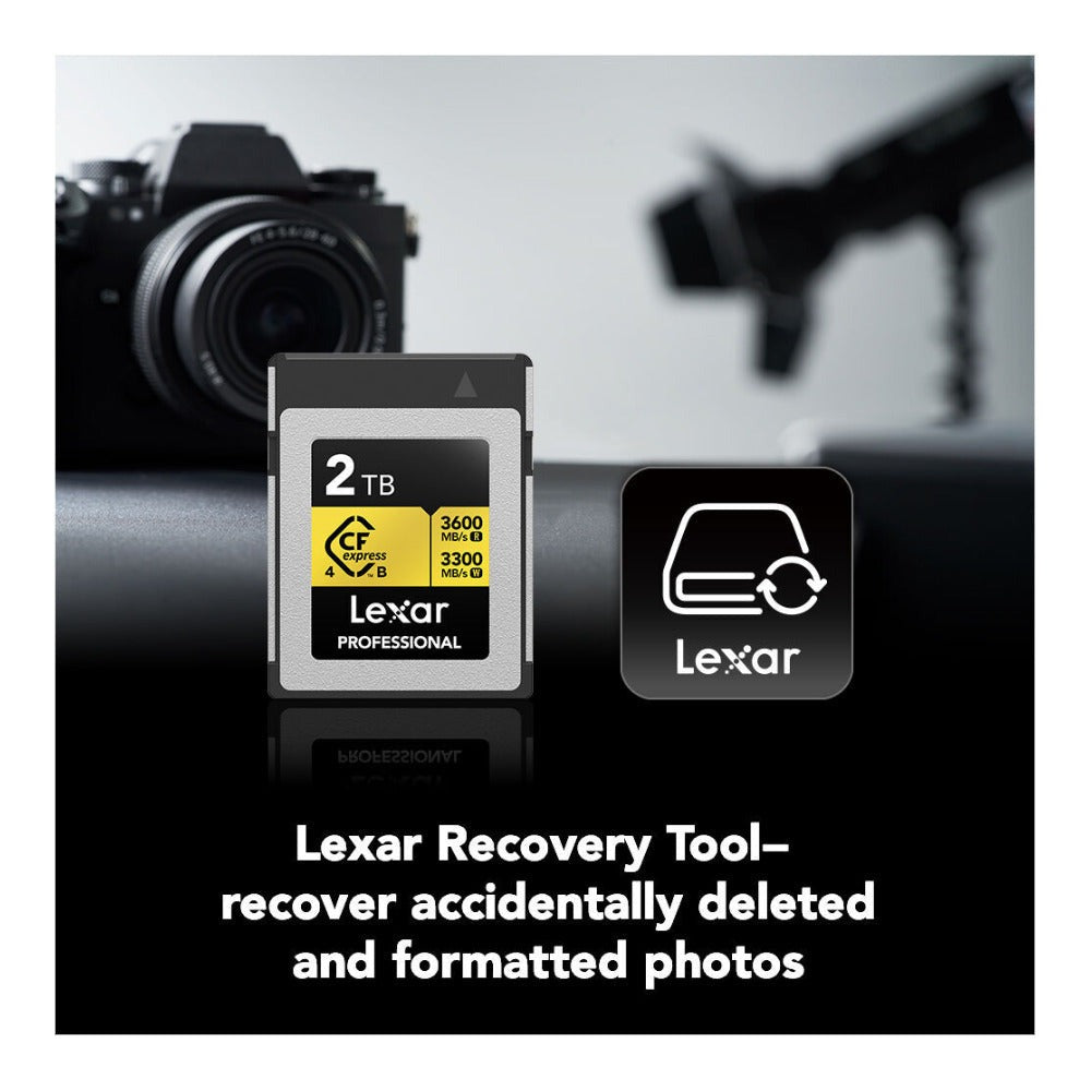 Lexar 2TB Professional GOLD CFexpress 4.0 Type B Memory Card