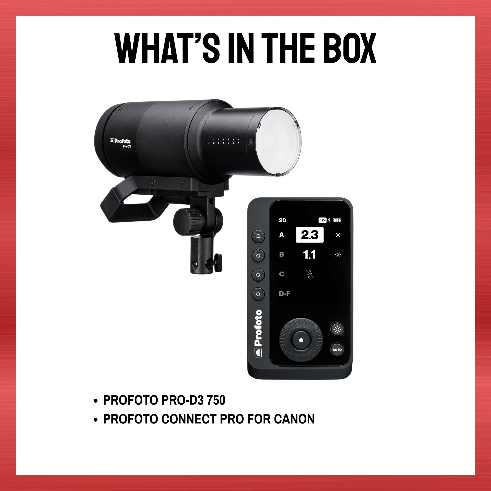 Profoto Pro-D3 Industrial-Grade Monolight (750W) and Connect Pro for Canon