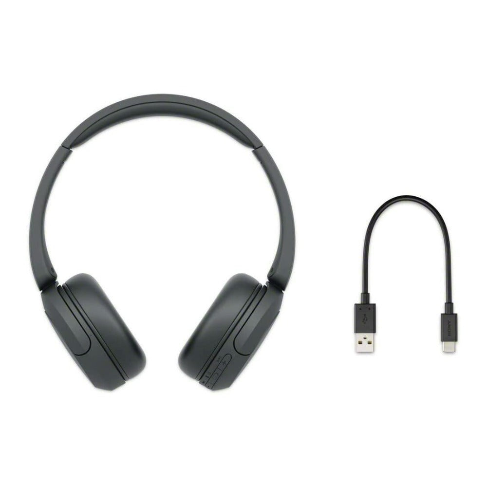Sony WH-CH520 Wireless Bluetooth On-Ear Headset (Black) with Hard Case