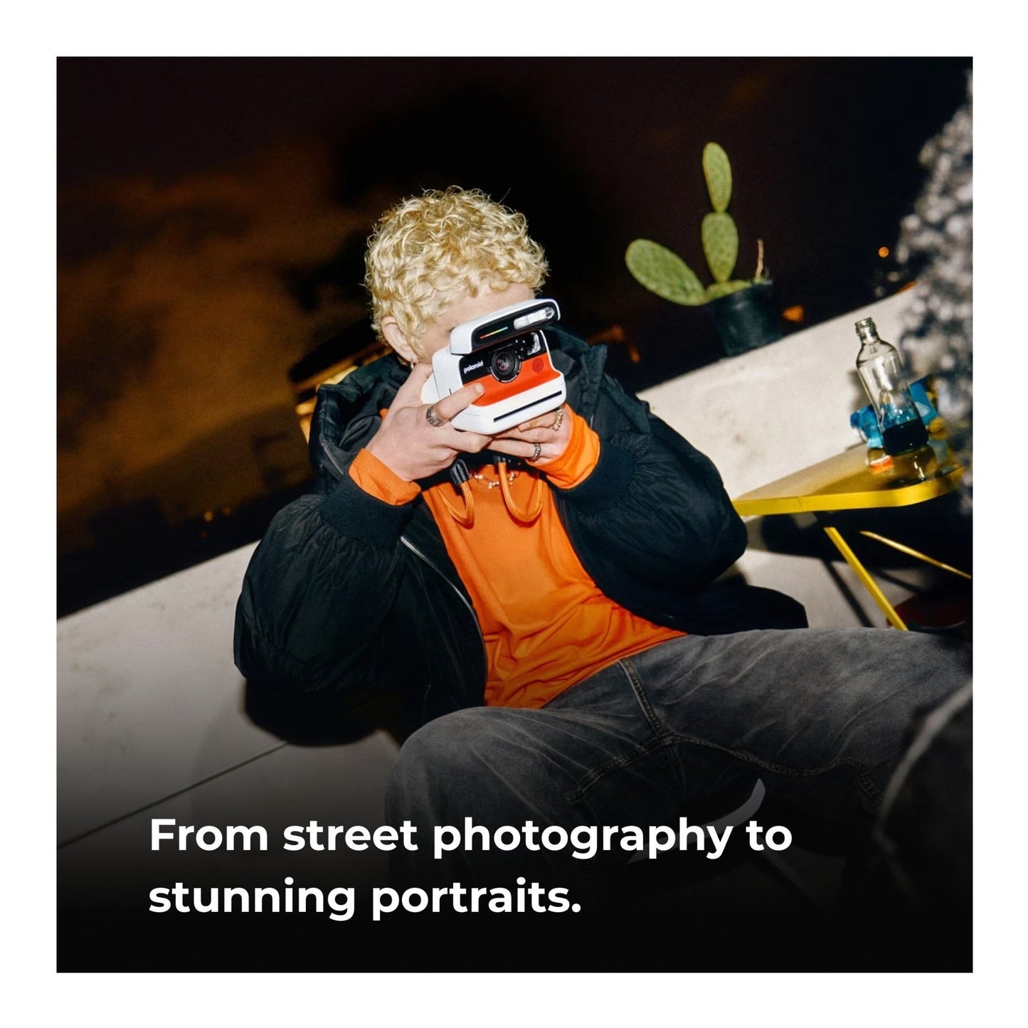 Polaroid Flip Instant Camera (Black) with Color Film and Film Kit