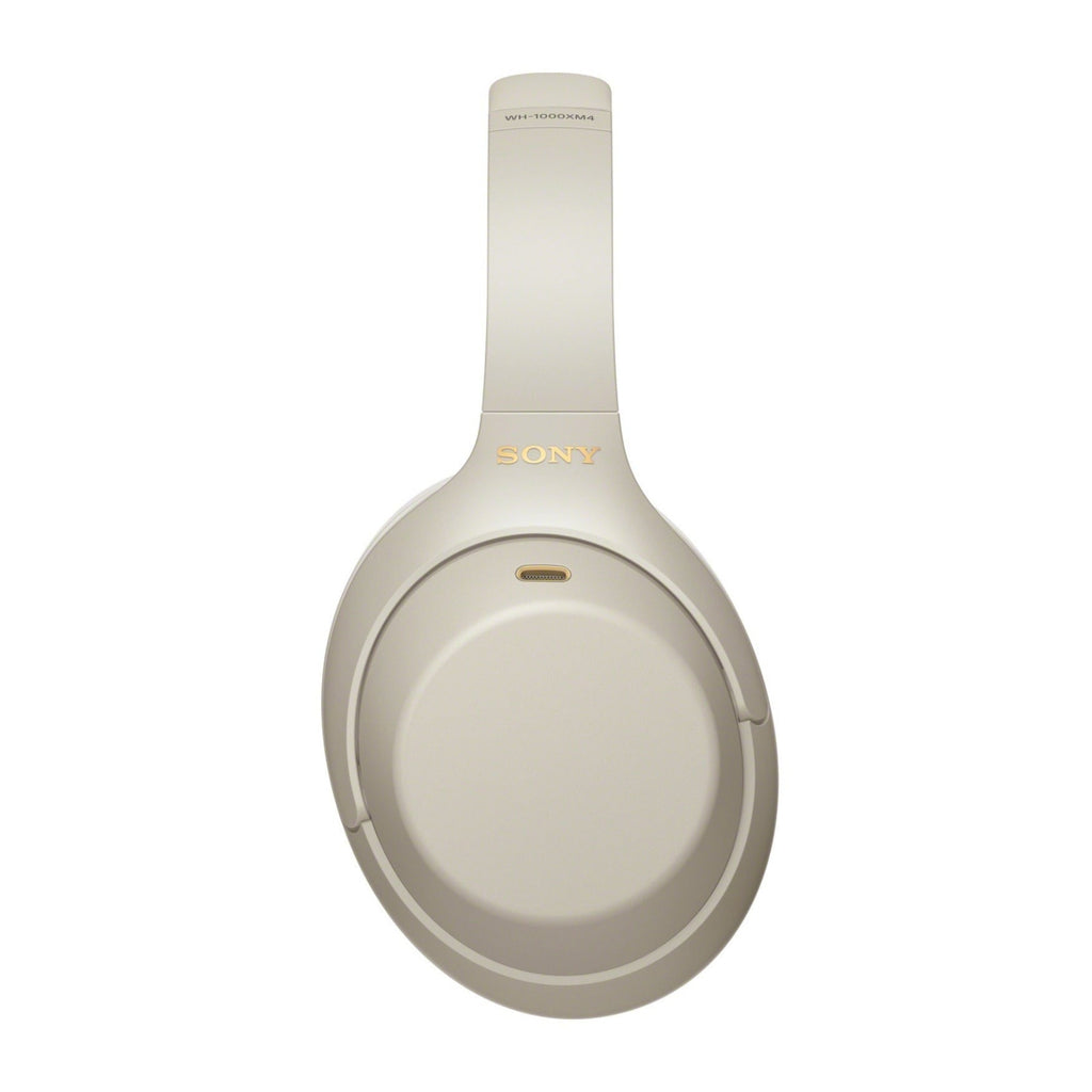 Sony WH-1000XM4 Wireless Noise Canceling Over-Ear Headphones (Silver) Bundle