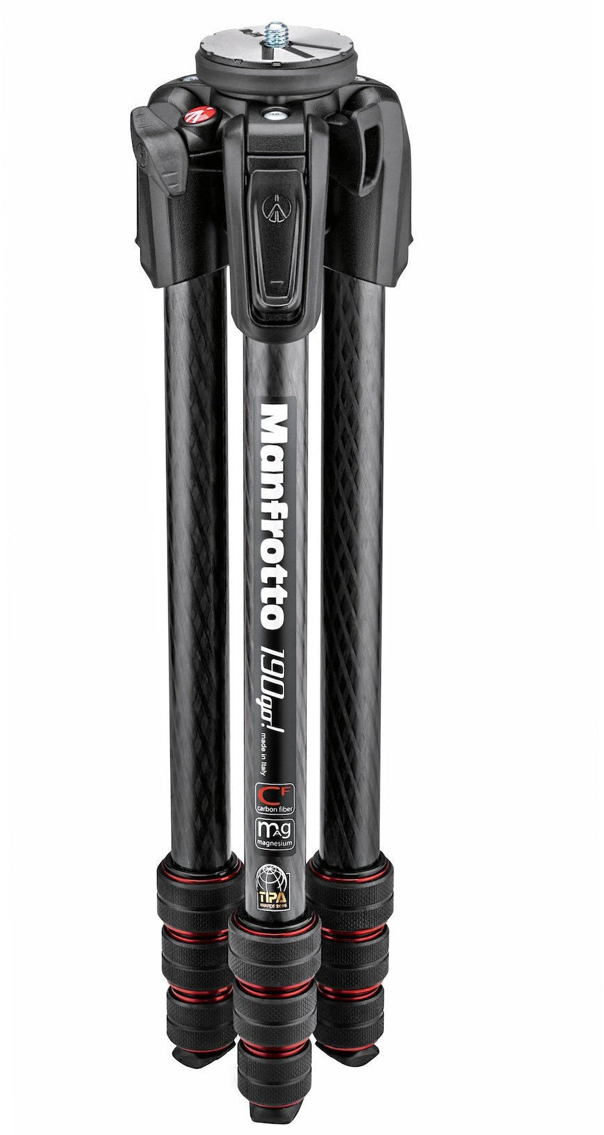 Manfrotto 190 Go! Carbon Fiber 4 Section Tripod with Twist Locks