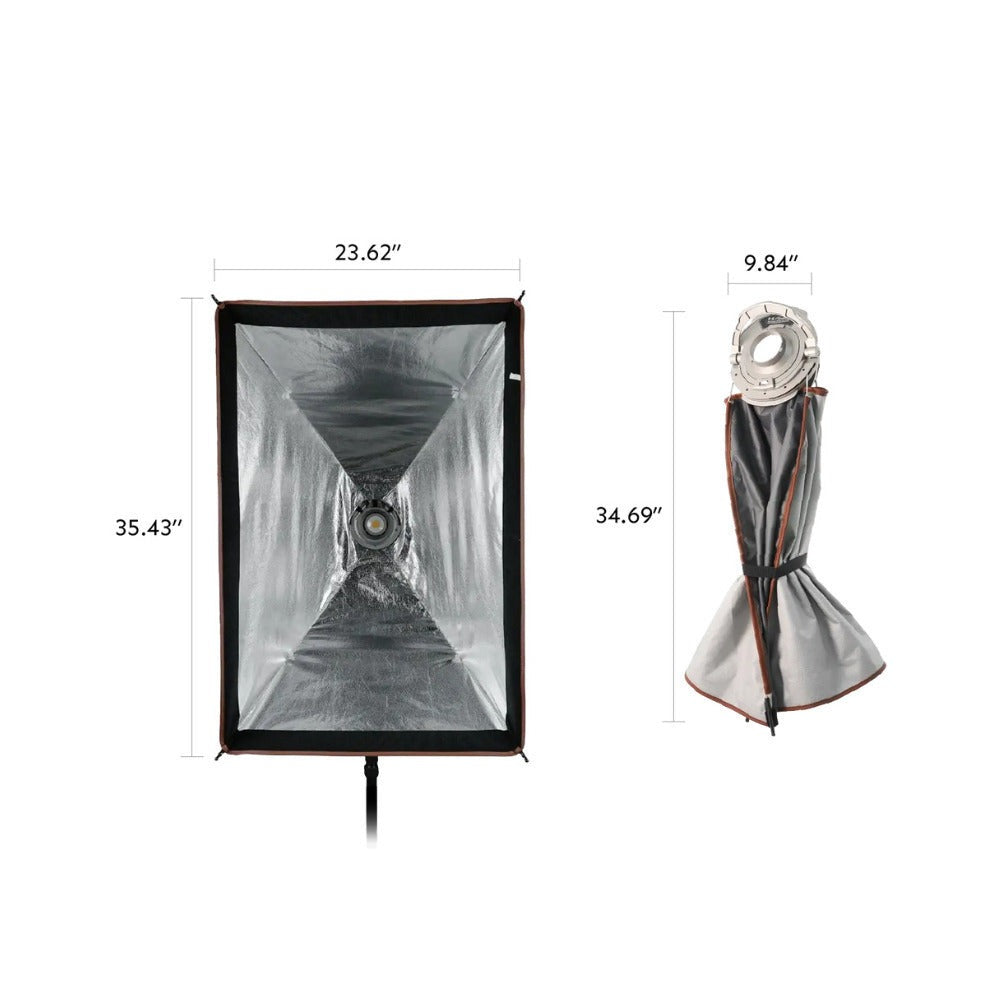 Harlowe Quick Release Softbox Set 1x4ft / 2x3ft (30x120 / 60x90)
