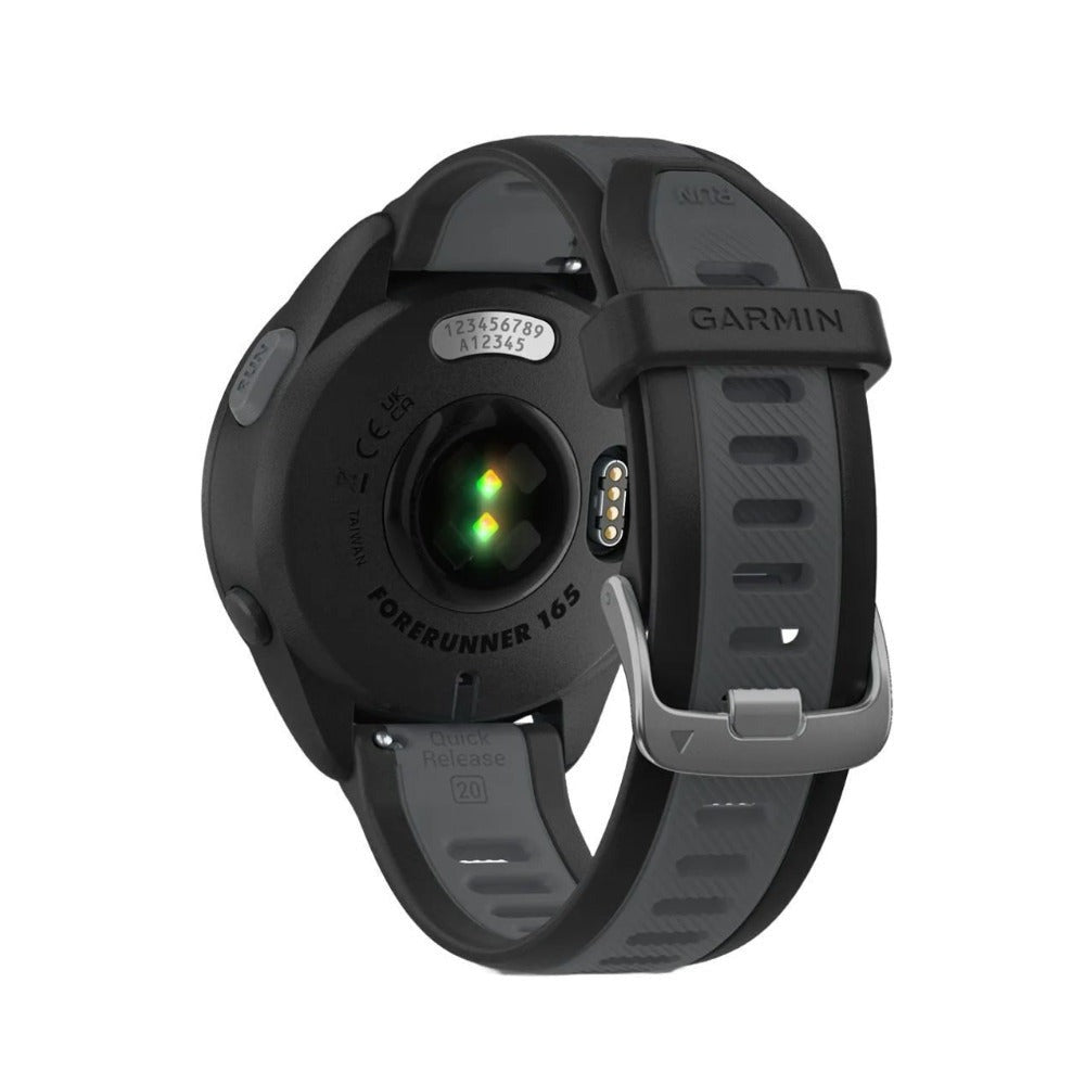 Garmin Forerunner 165 GPS Running Smartwatch (Black/Slate Gray) Bundle with T710 Earbuds