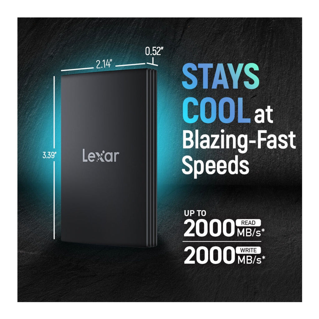 Lexar Armor 700 4TB USB 3.2 Gen 2x2 Portable SSD (Black)