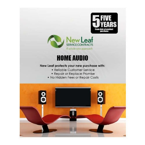 New Leaf 5-Year Audio Equipment Service Plan for Products Retailing Under $2000