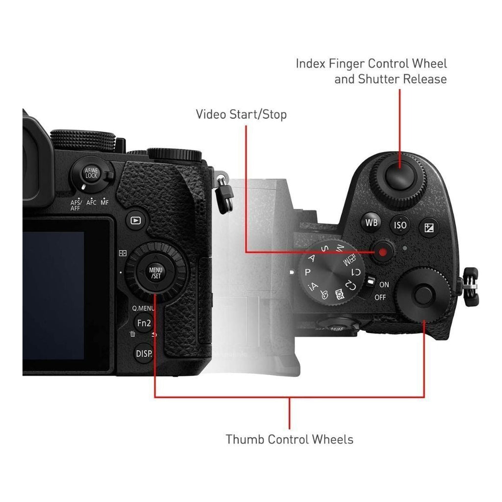 Panasonic LUMIX G95 Mirrorless Camera, 20.3MP (Black) (Certified Refurbished)
