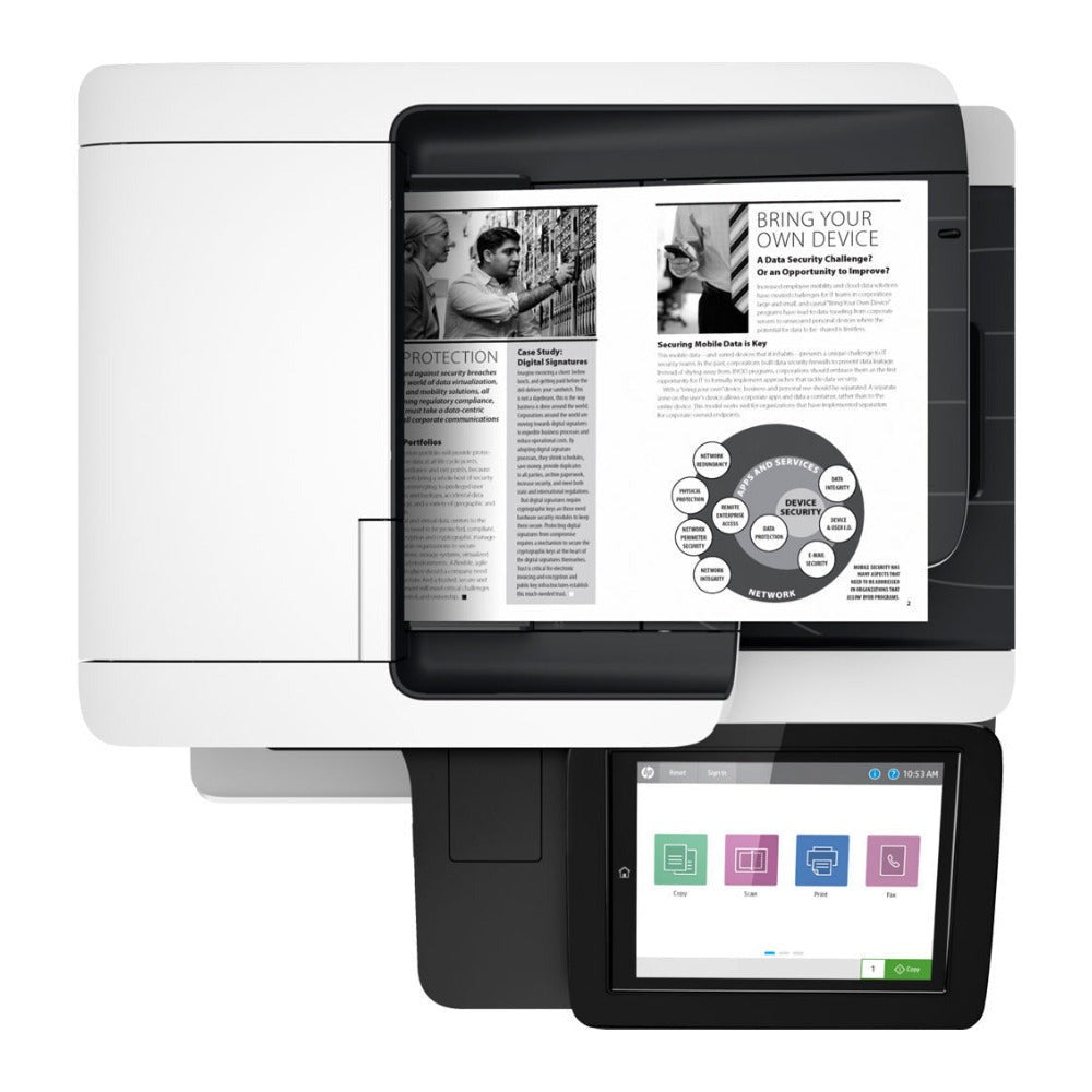 HP MFP M528dn Multi-function Monochrome Laser Printer (White)