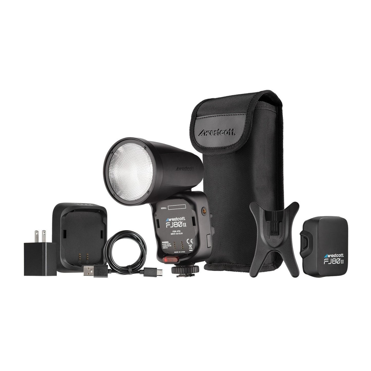 Westcott FJ80 II S Touchscreen 80Ws Speedlight with Sony Camera Mount, and Lithium Battery Bundle