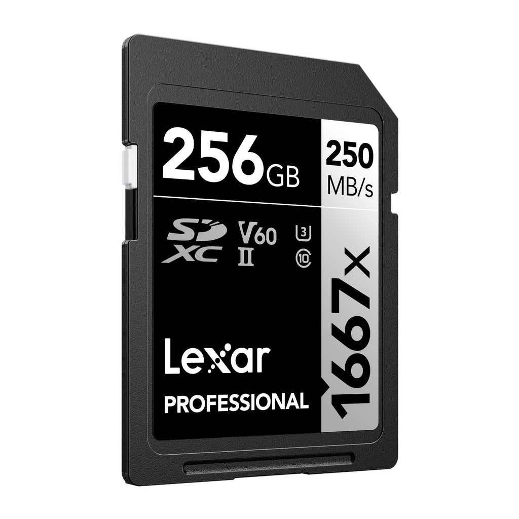 Lexar Professional SDXC 1667X UHS-II V60 4K 256GB Memory Card (2-Pack)
