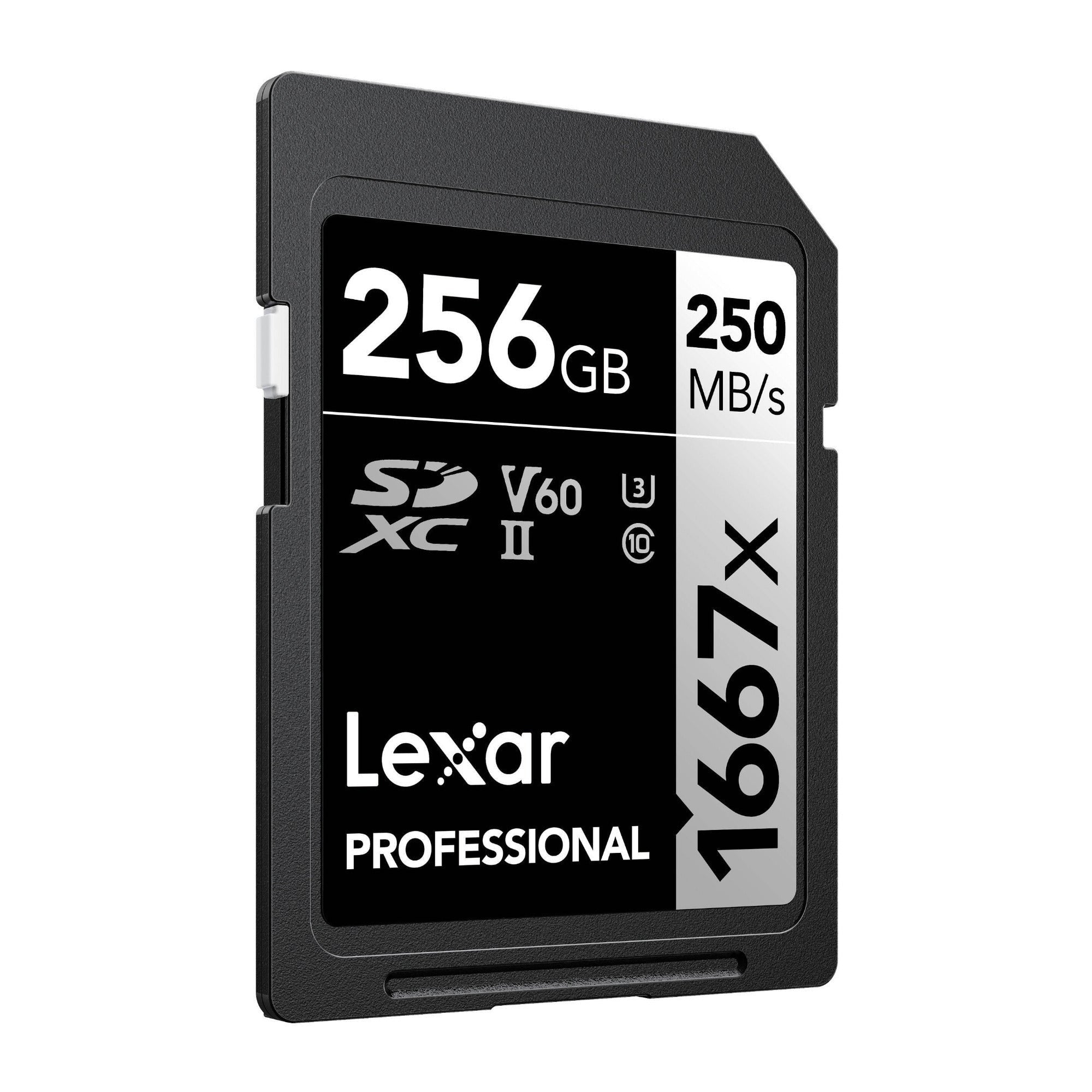 Lexar Professional SDXC 1667X UHS-II V60 4K 256GB Memory Card (2-Pack)