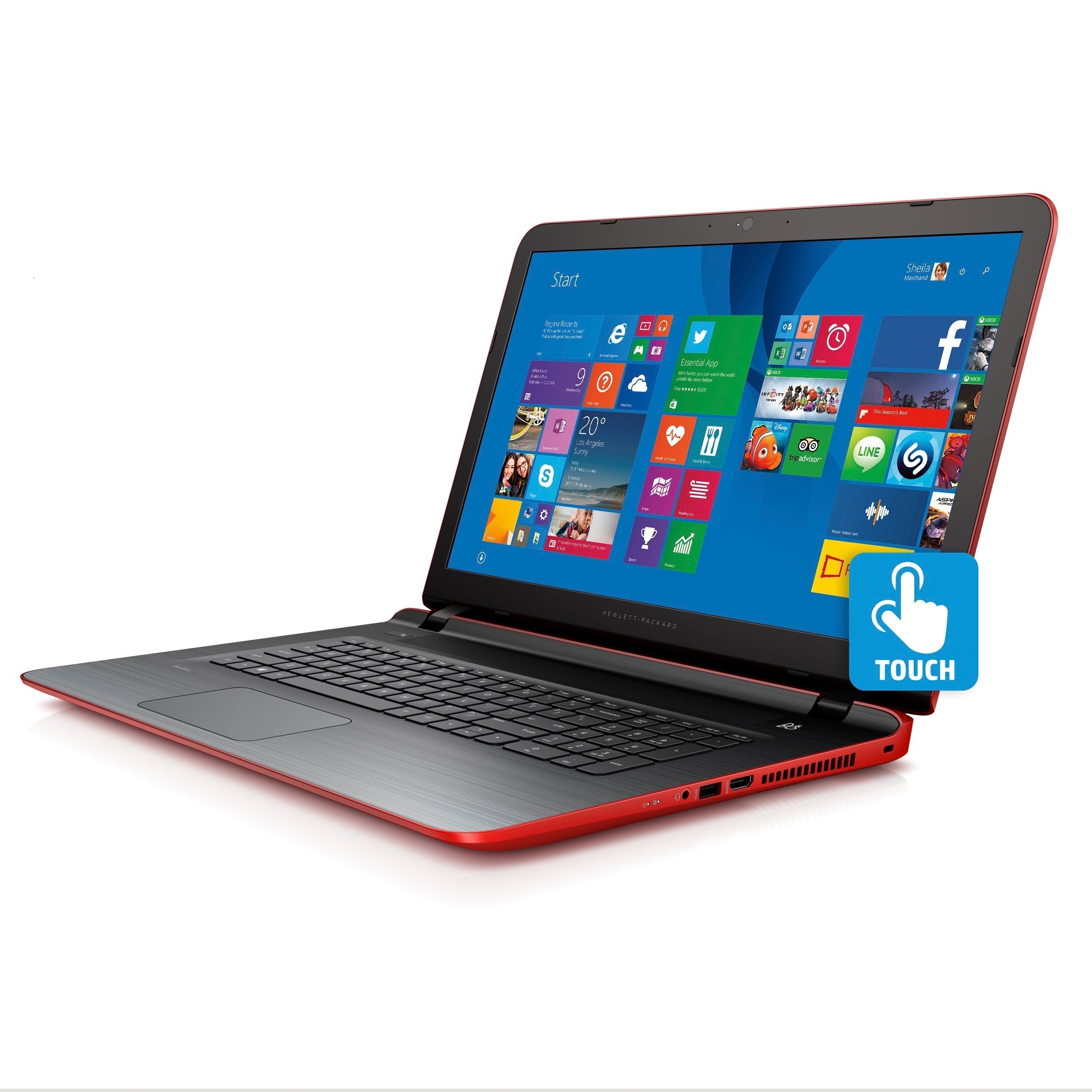 HP Pavilion 17-g035cy 17.3" Touchscreen Notebook, AMD Quad-Core A6, Windows 8.1 (Refurbished)