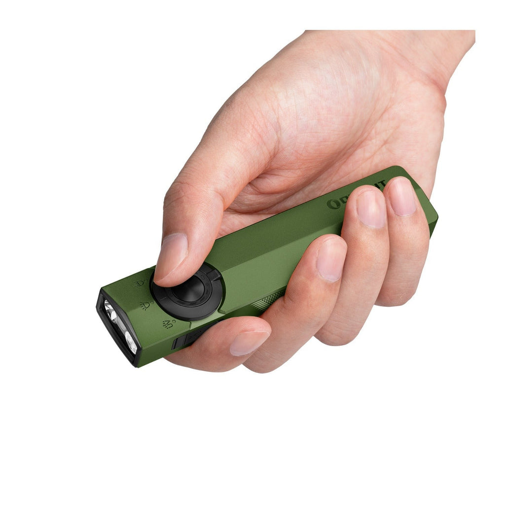 OLIGHT ArkPro EDC Flat Rechargeable Flashlight (OD Green CW)