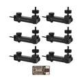 Stealth Cam Eco Mount Rugged Steel Tube (Black, 6-Pack) and Card Reader Bundle