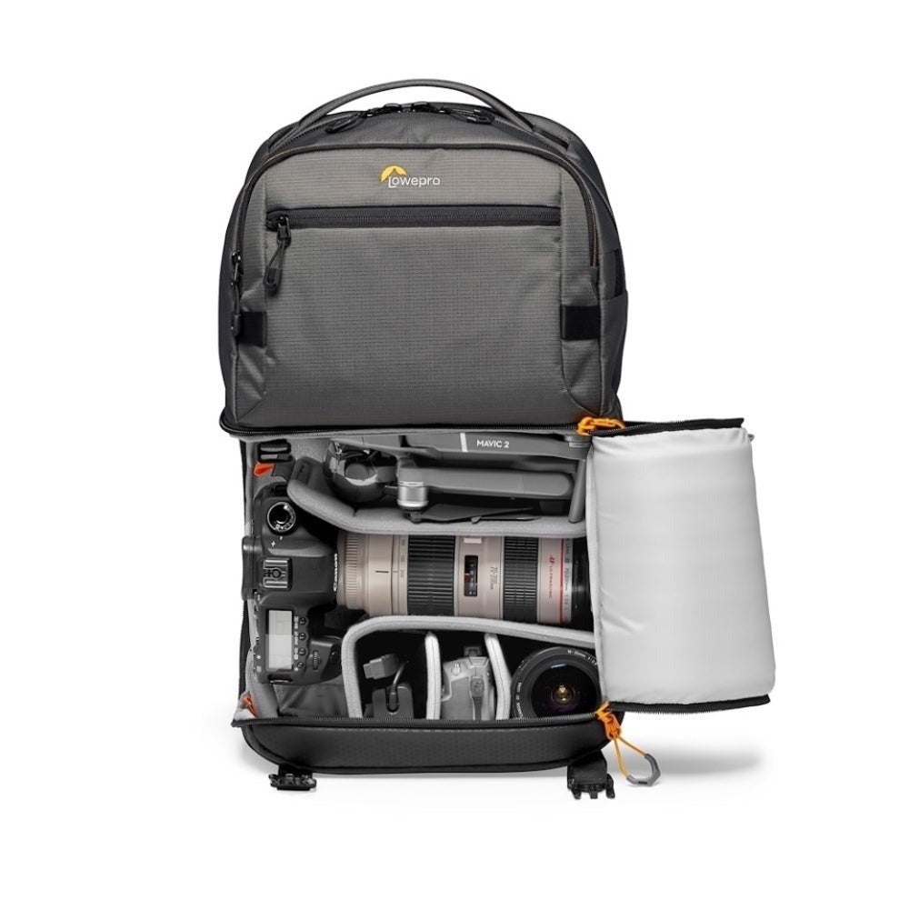 Lowepro Fastpack Pro BP250 AW III Backpack with Padded Laptop Pocket and Weather Cover (Gray)