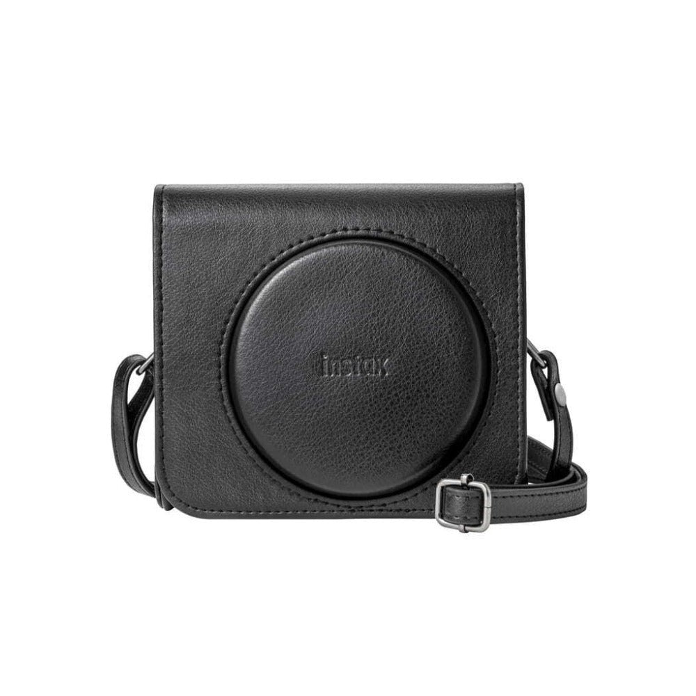 Fujifilm instax SQUARE SQ40 Selfie Mode Easy-To-Operate Camera with Leather Case with Logo (Black)