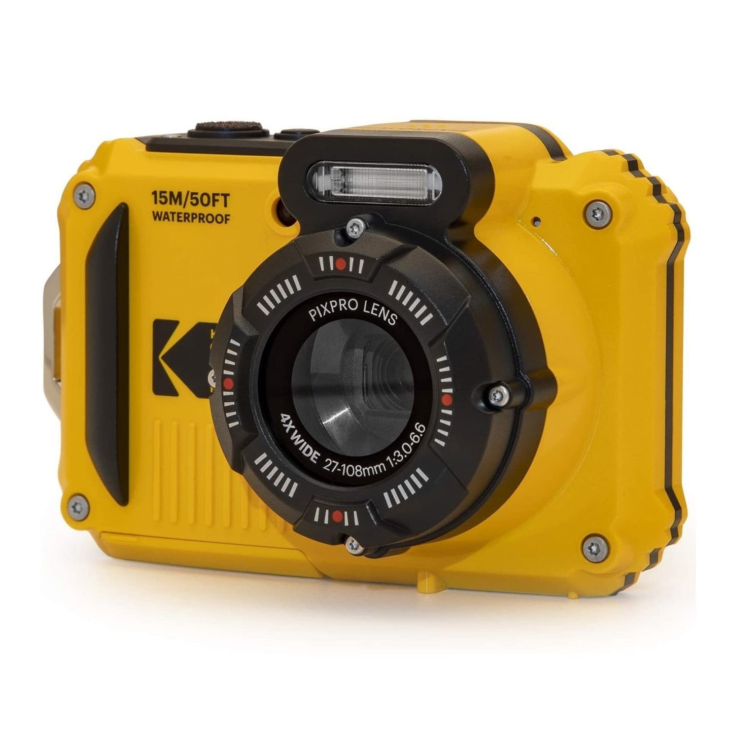 Kodak PIXPRO WPZ2 16MP Waterproof Camera (Yellow) Bundle with Accessories