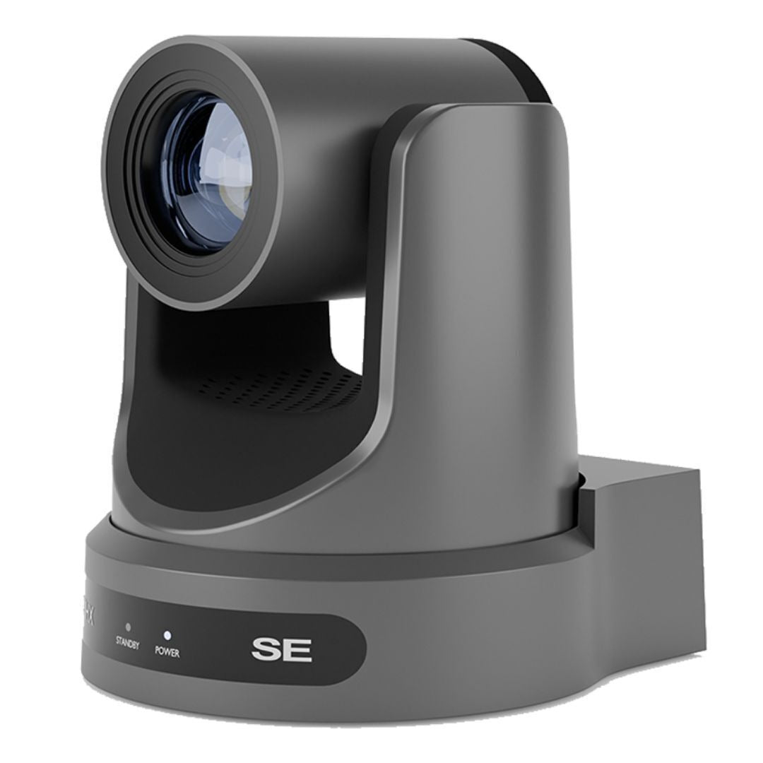 PTZOptics Move SE Camera with 12X Optical Zoom Range and Presenter-Lock Auto-Tracking (Gray)