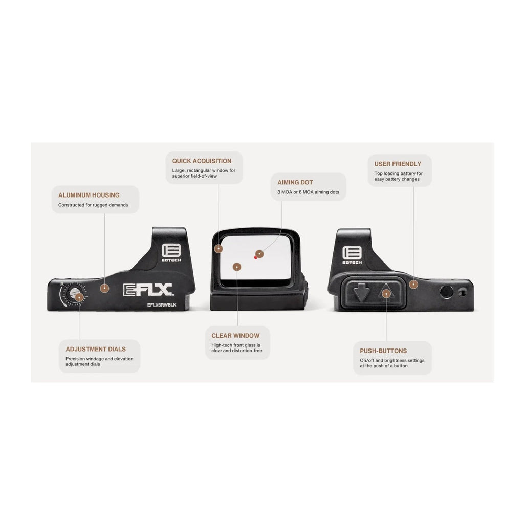 EoTech Mini Reflex Sight with 6 MOA dot - BLK