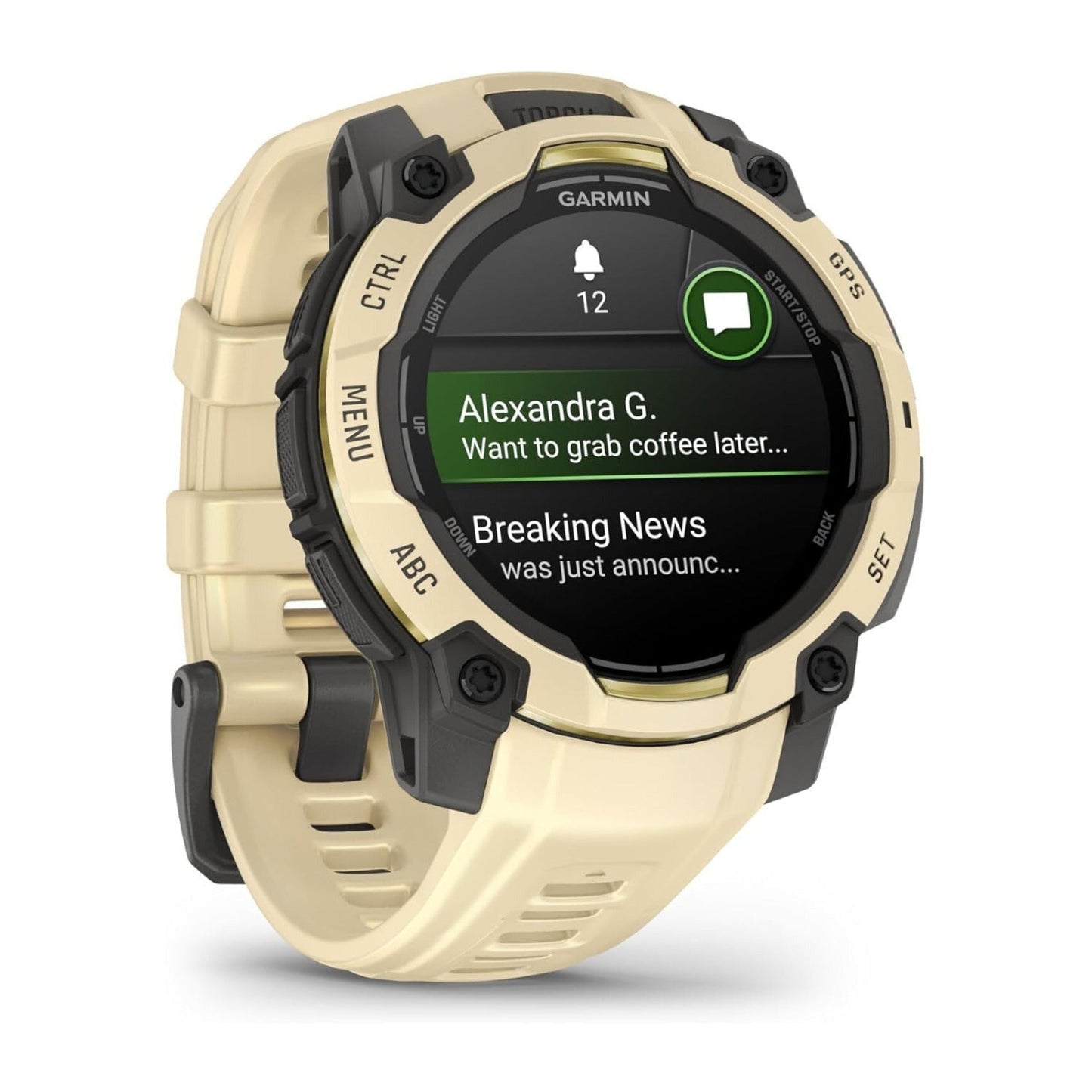Garmin Instinct 3 45mm AMOLED GPS Smartwatch (Citrine, Limited Edition)