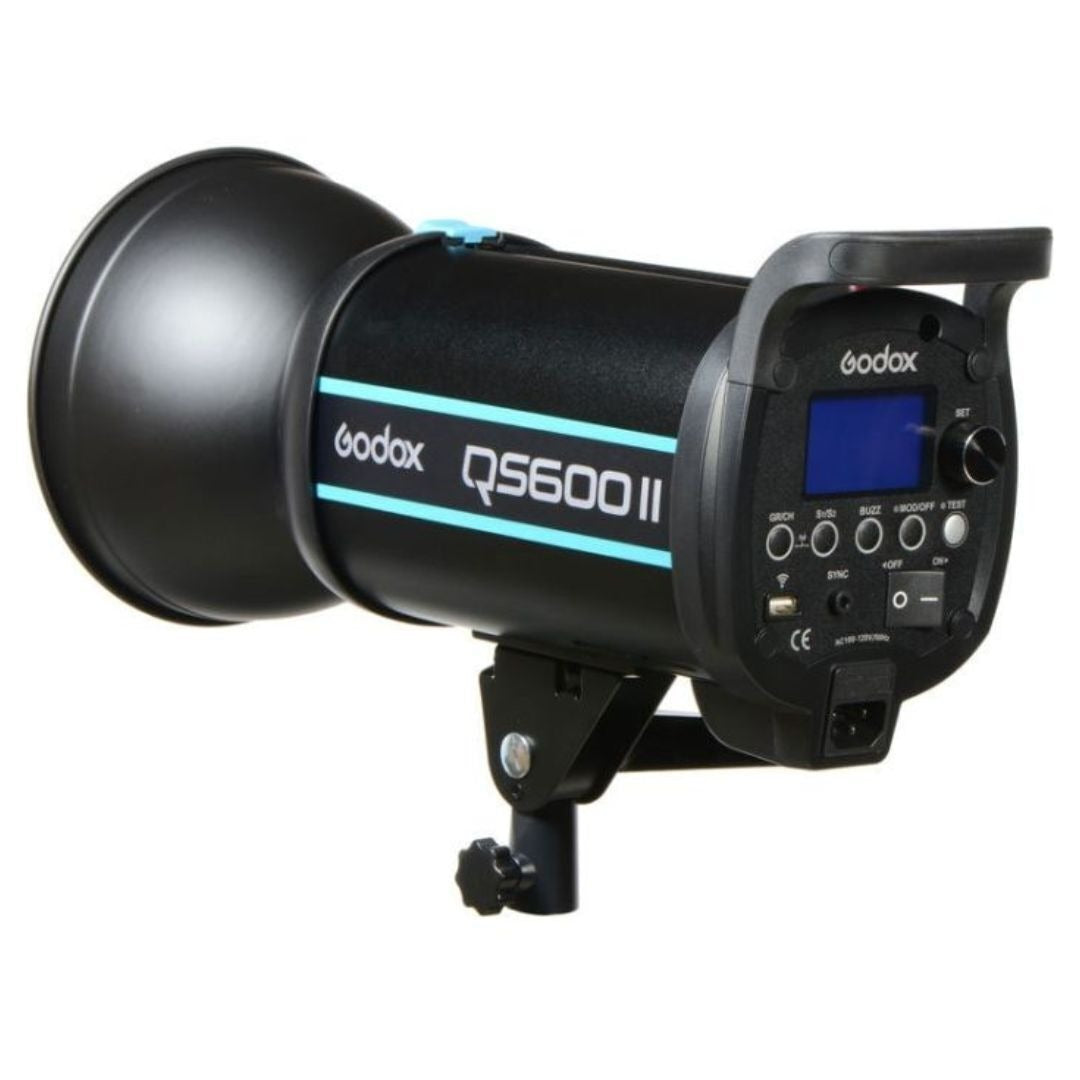 Godox QS600II 600Ws High-Speed Flash Light Head with Built-In 2.4 G Wireless X System (Black)