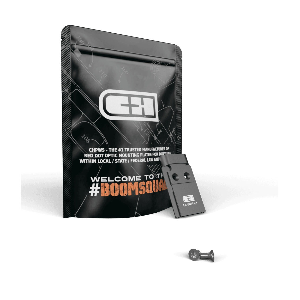C&H Precision Optics Adapter Plate for Glock MOS - Compatible with Holosun 509T