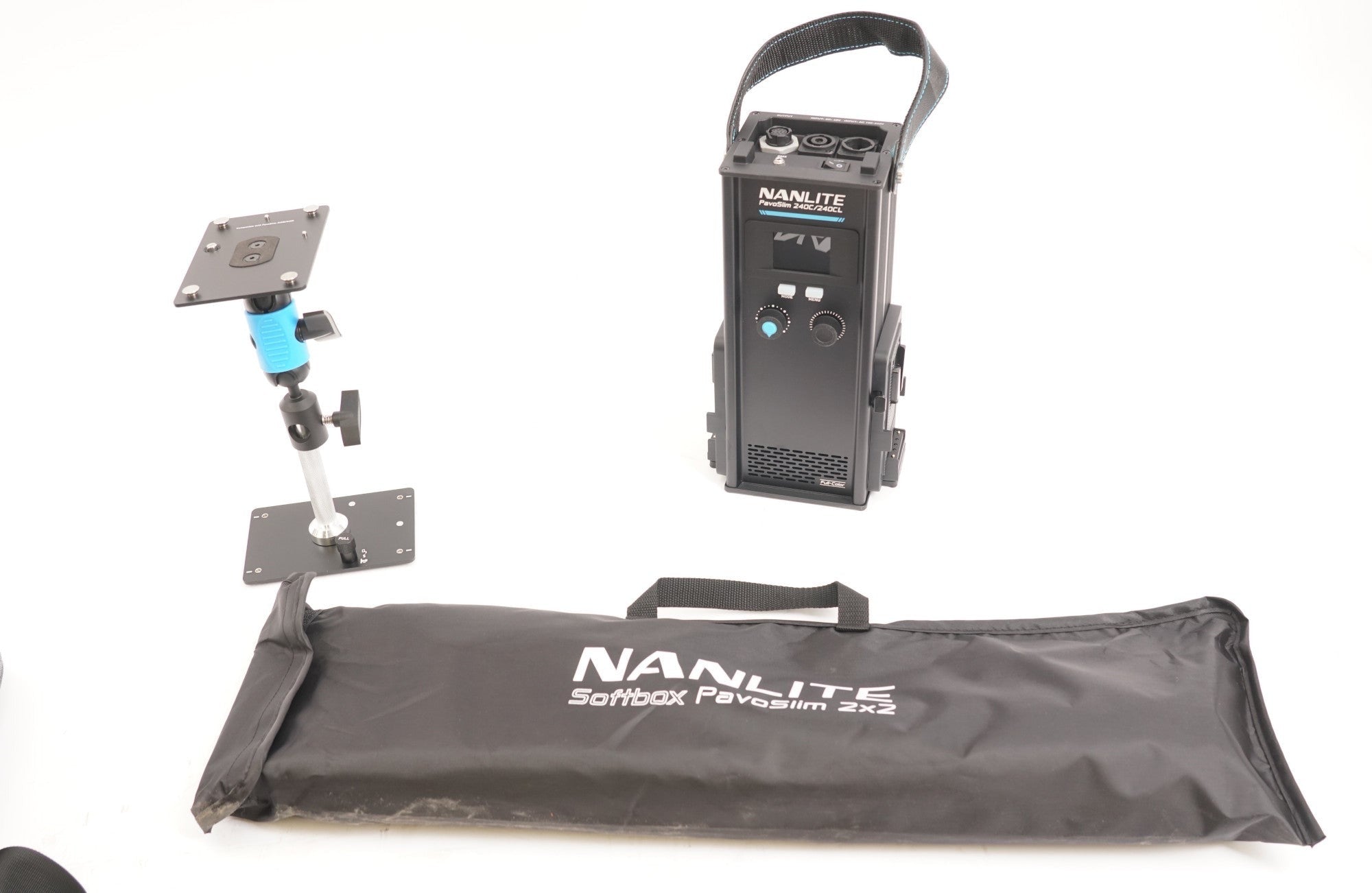 Nanlite PavoSlim 240C 2x2 RGBWW LED Panel with included softbox & eggcrate, Lume (Used)