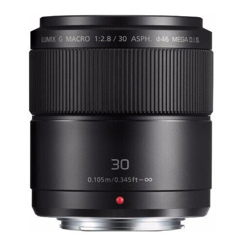 Panasonic LUMIX G MACRO 30mm f/2.8 ASPH. MEGA O.I.S. Lens for Micro Four Thirds Camera