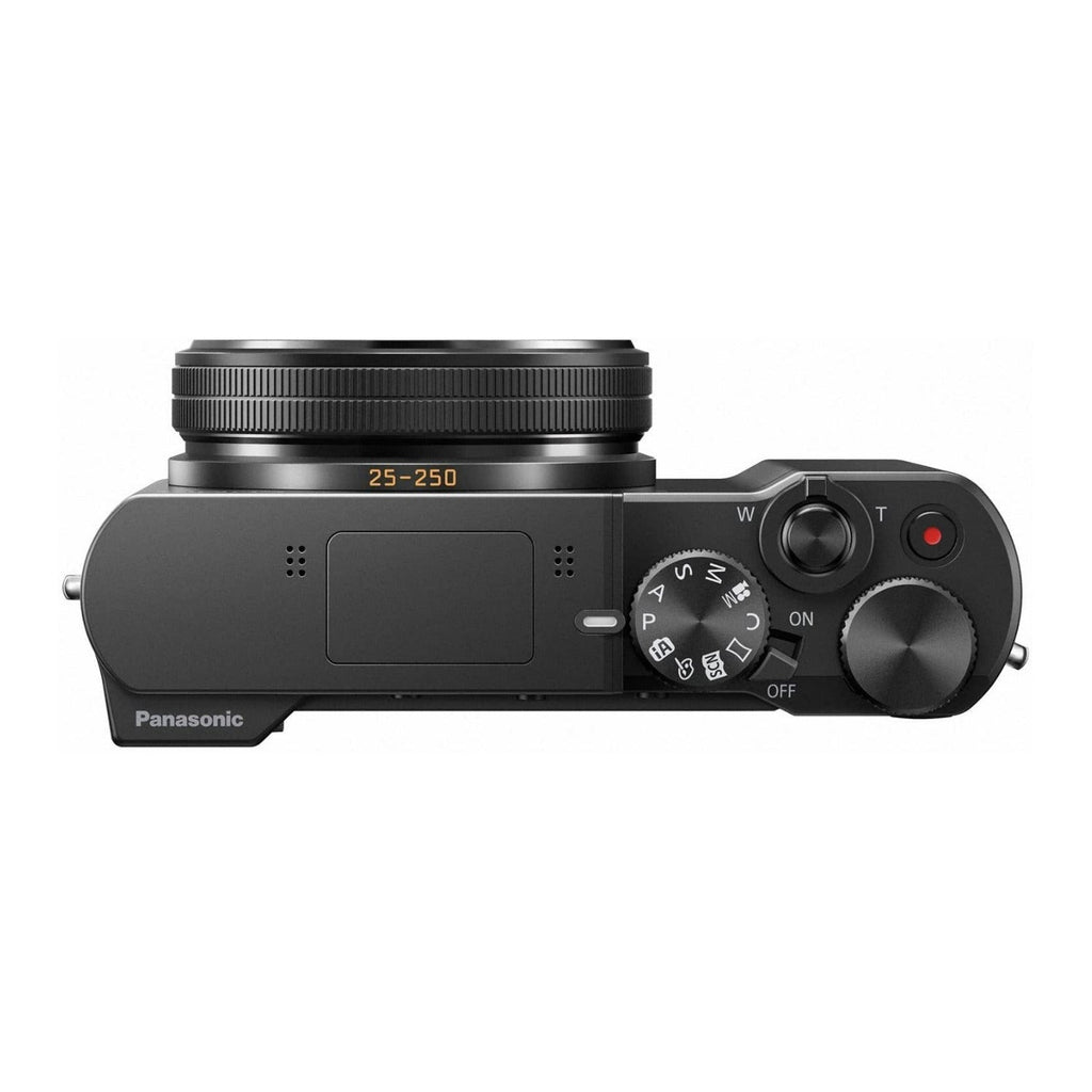 Panasonic LUMIX ZS100K Digital Camera, 20.1MP, 4K, 25-250mm LEICA Lens (Black) (Certified Refurbished)