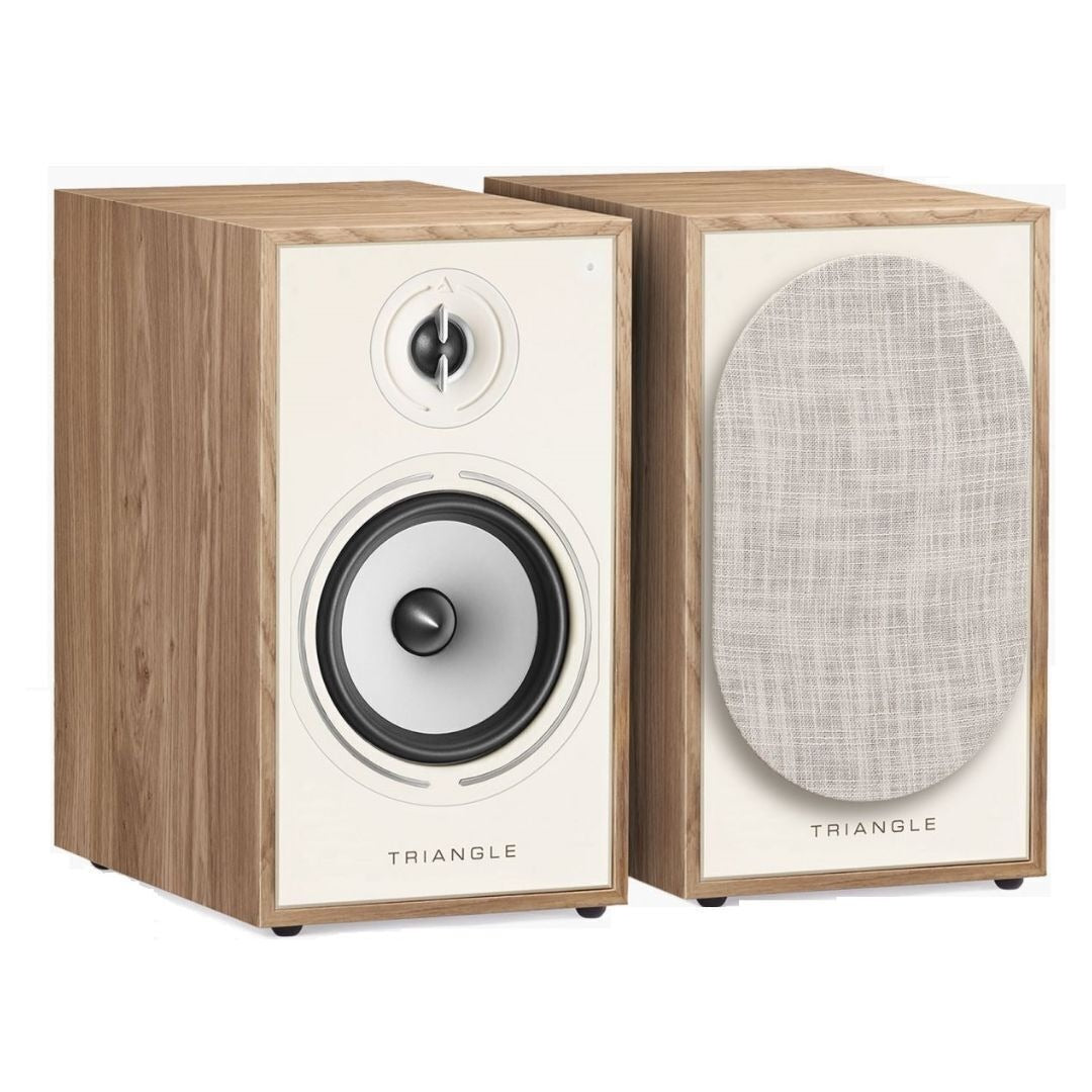 Triangle Borea Active BR03 BT Wireless Bluetooth Bookshelf Speaker (Light Oak)