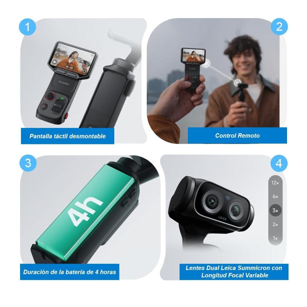 Insta360 Luna Ultra 8K Dual-Lens Gimbal Camera Standard Combo (Cosmic Black)