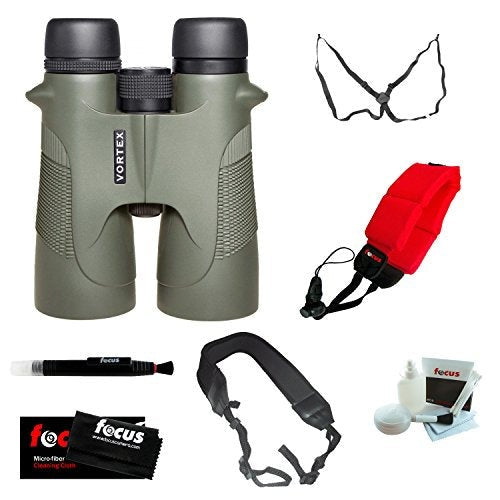 Vortex Optics D5012 Diamondback 12x50 Binos w/ Three Straps & Deluxe Acces.Kit