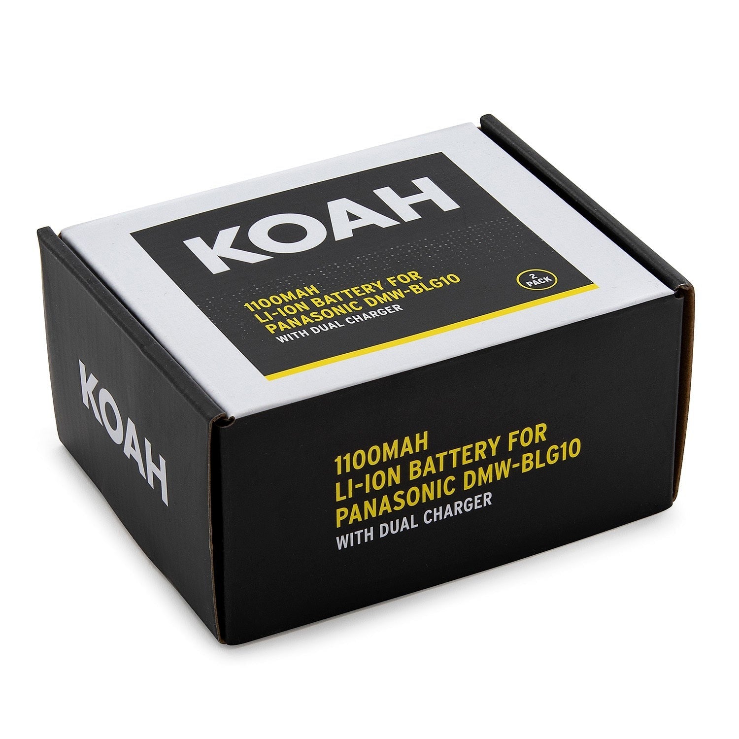Koah PRO Panasonic DMW-BLG10 2-Pack 1100mAh Battery and Dual Charger